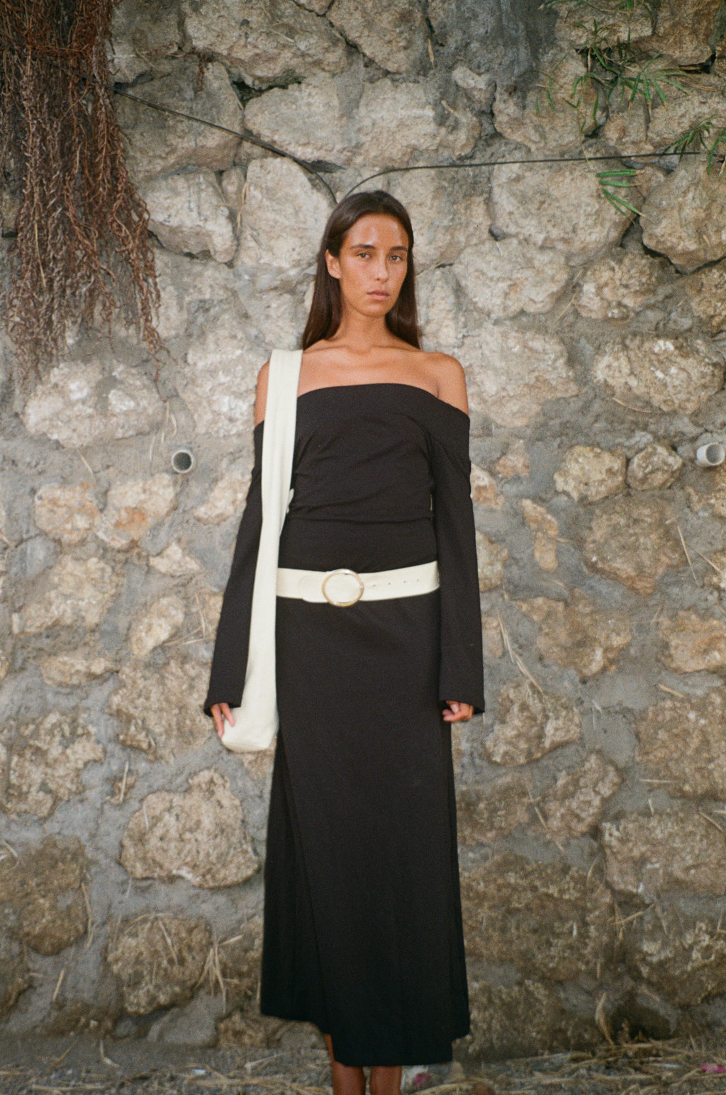 OFF SHOULDER DRESS BAMBOO