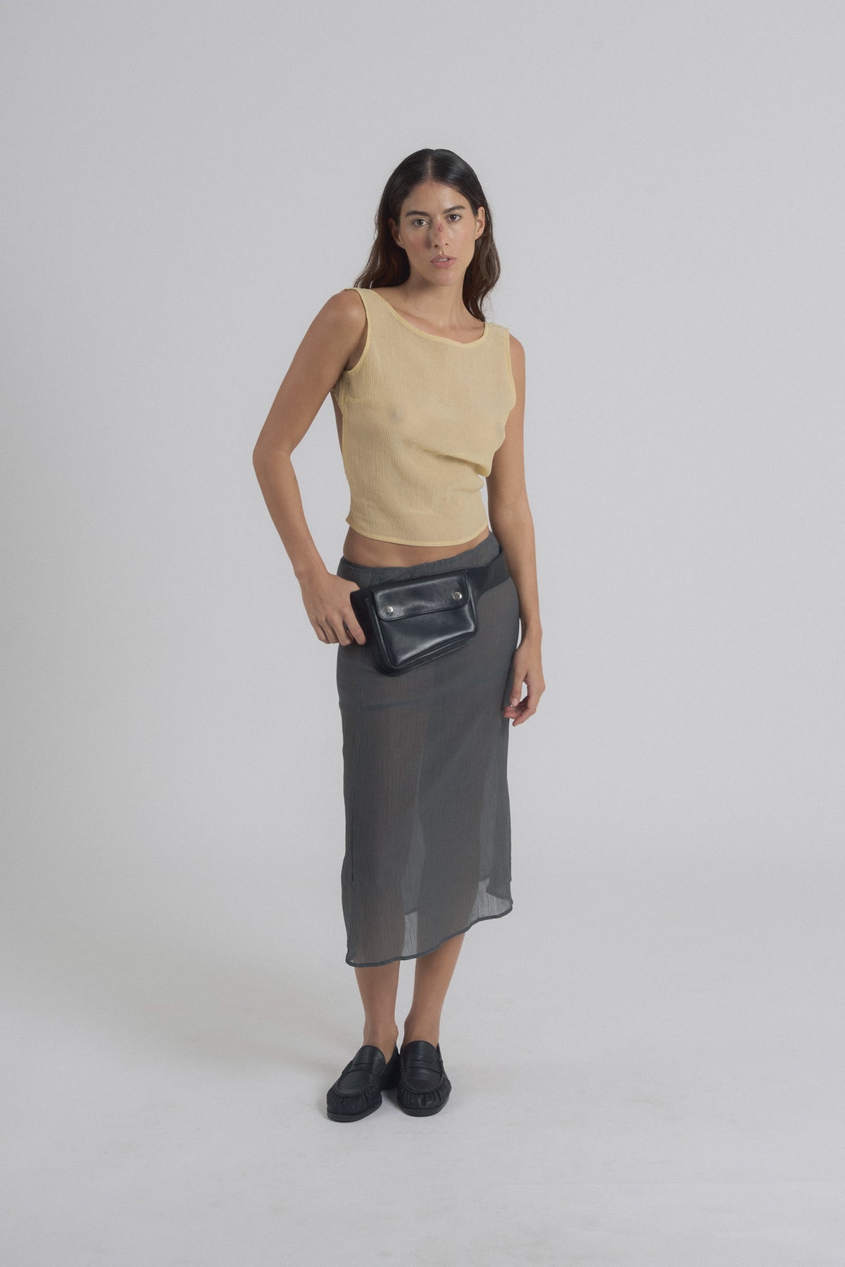 LOULOU BELT BAG BLACK