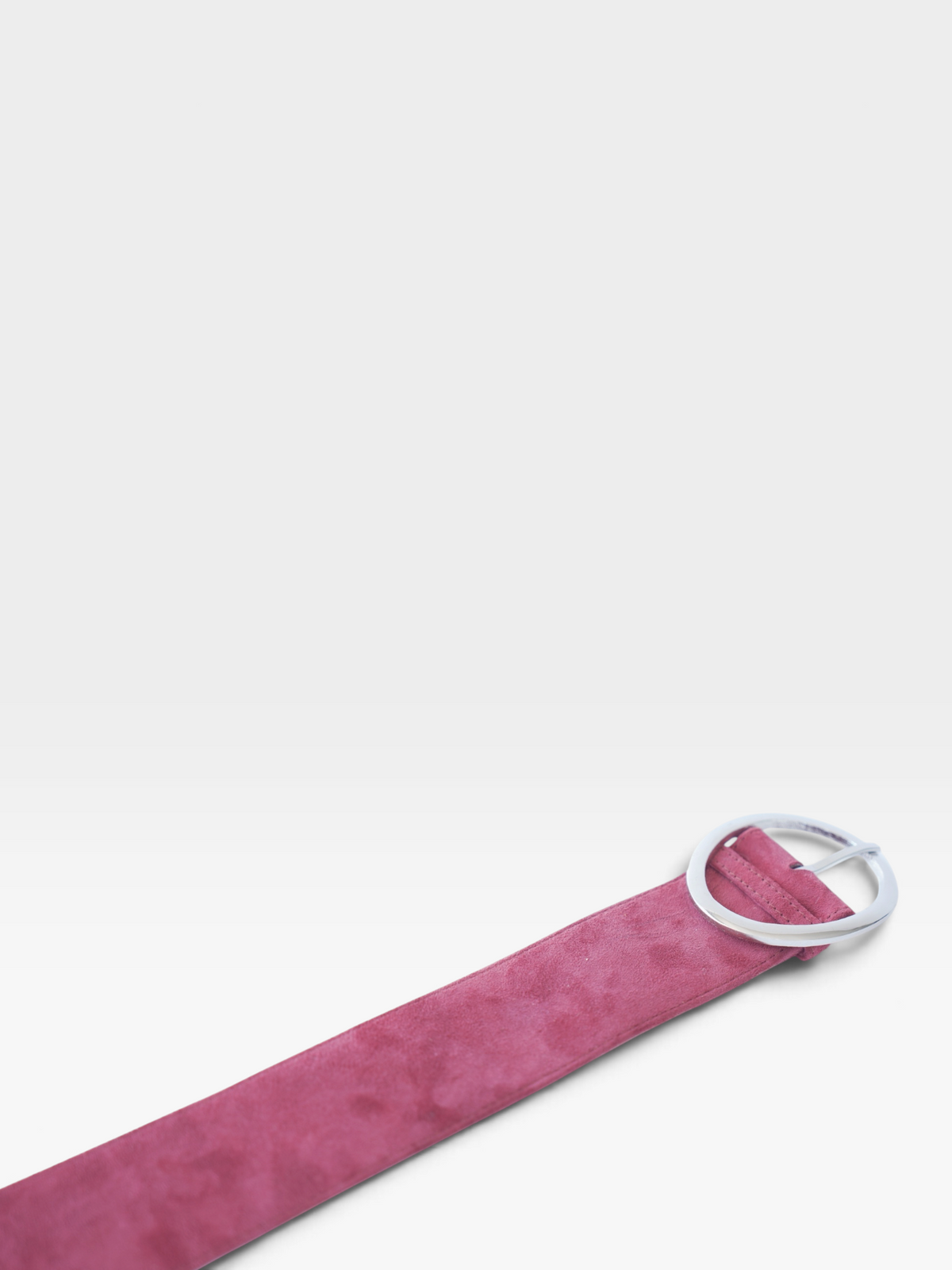 WIDE BELT SUEDE CHERRY
